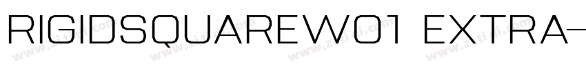 RigidSquareW01 Extra字体转换